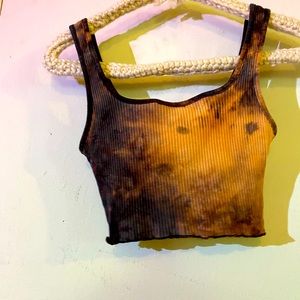 Tie Dye Cropped Tank Top